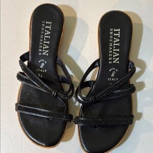 Italian Shoemakers Black Women's Sandals